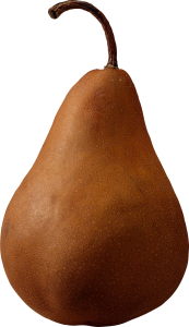 Brown pear PNG image-3452